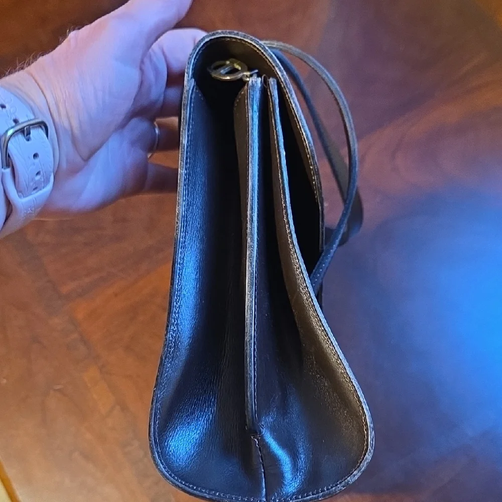 Dior Vintage Brown Leather Satchel